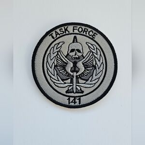 call of duty task force 141 embroidered patch, modern warfare,  video game merch